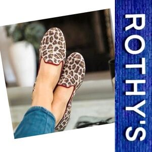 Rothy’s Mocha Spot “The Loafer” Size 8 EUC